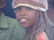 Namibian Student in Traditional Dance Garb